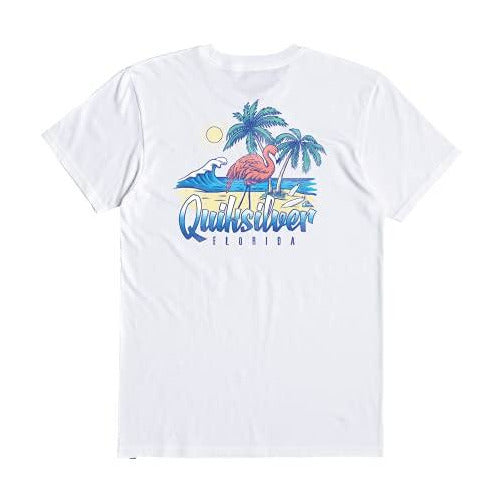 Quiksilver Mens Fl Flamingo Beach Tee