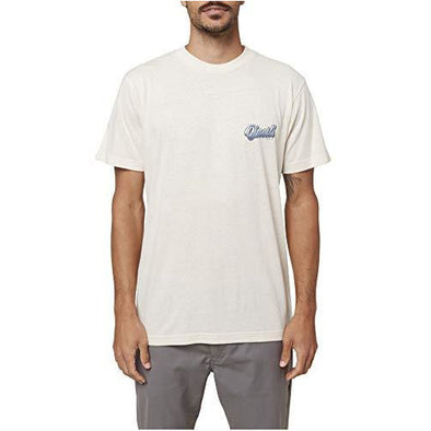 O'NEILL Mens Printables S/S Screen Tee Oatmeal Heather/Fiftytwo M