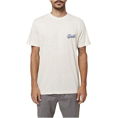 O'NEILL Mens Printables S/S Screen Tee Oatmeal Heather/Fiftytwo S