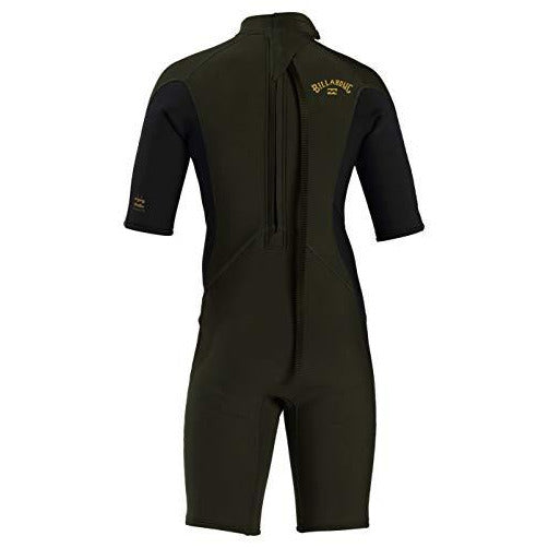Billabong Boys' 2/2 Boy's Absolute Back Zip Flatlock Short Sleeve Spring Wetsuit