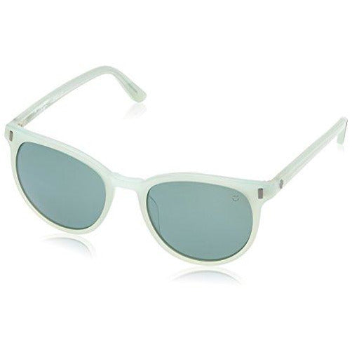 Spy Optic Unisex Alcatraz Happy Lens Collection Sunglasses, Aquamarine/Grey Green with Silver Mirror, One Size Fits All