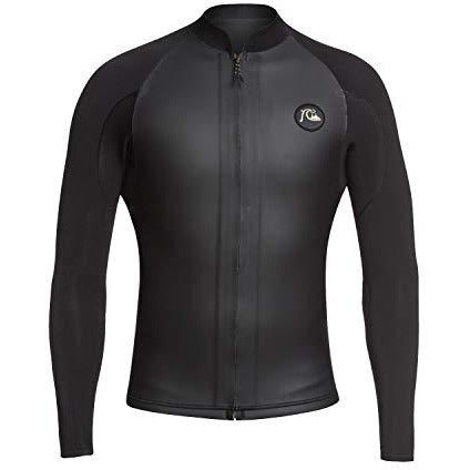 Quiksilver Highline 2mm LTD LS Front-Zip Glide Skin Jacket XKKY-Black-Gold XXL