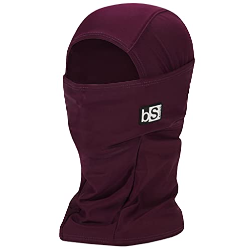 BLACKSTRAP Hood Balaclava Face Mask, Dual Layer Cold Weather Headwear for Men and Women (Merlot)