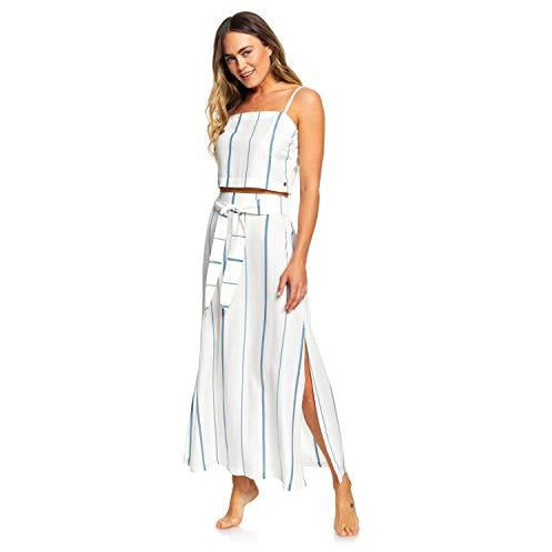 Roxy Womens Island Evasion Stripe Snow White Thin Bold Skirt Size