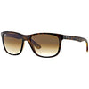 Ray-Ban Men's RB4181 Sunglasses Light Havana/Crystal Brown Gradient 57mm
