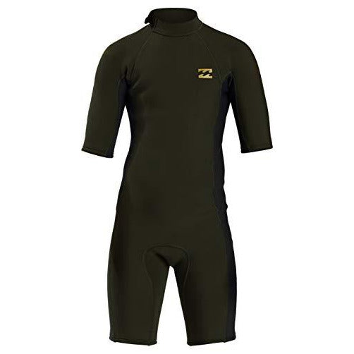 Billabong Boys' 2/2 Boy's Absolute Back Zip Flatlock Short Sleeve Spring Wetsuit