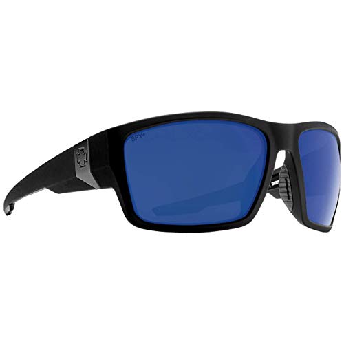 Spy Optic Dirty Mo Tech Soft Matte Black/Happy Gray Green/Dark Blue Spectra Mirror One Size
