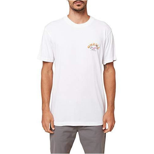 O'NEILL Mens Printables S/S Screen Tee White/Diving Club L