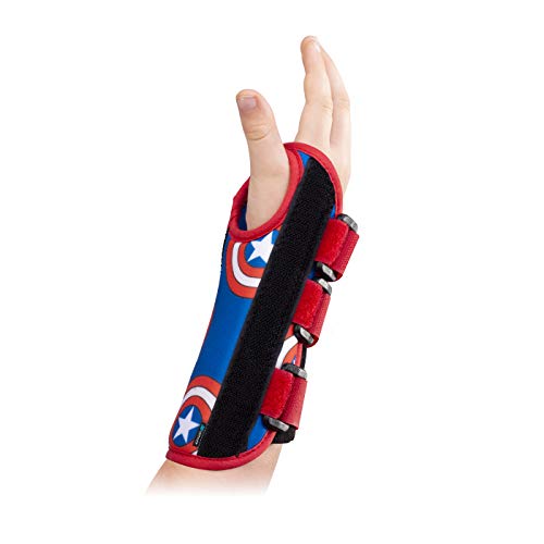 DonJoy Advantage Comfort Wrist Brace for Youth/Kids Featuring Marvels Captain America Marvels Spider-Man to aid sprains strains Support tendonitis Carpal Tunnel