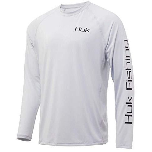 HUK Men's Tuna Badge Pursuit | Long Sleeve Performance Fishing Shirt with +30 UPF Sun Protection