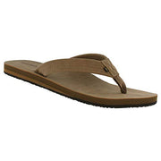 Cobian men's tan flip flops with thong strap