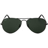 Aviator Large Sunglasses Gunmetal/G-15XLT Green Lenses