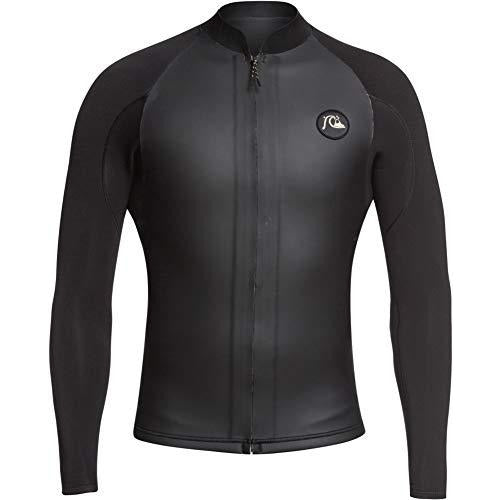 Quiksilver Highline 2mm LTD LS Front-Zip Glide Skin Jacket XKKY-Black-Gold M