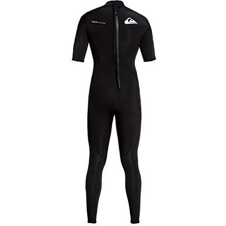 Quiksilver Mens 2/2Mm Syncro - Short Sleeve Back Zip Flt Springsuit Short Sleeve Back Zip Flt Springsuit Black L