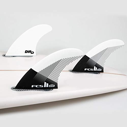 FCS II DHD PC Surfboard Tri Fin Set - Large