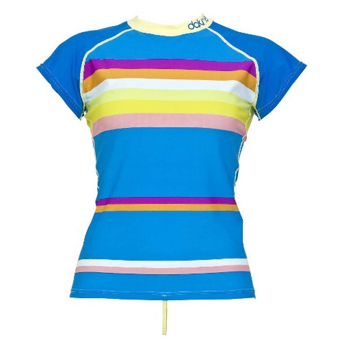 DAKINE Tidal Rashguard - Cap-Sleeve - Women's Cyan, S
