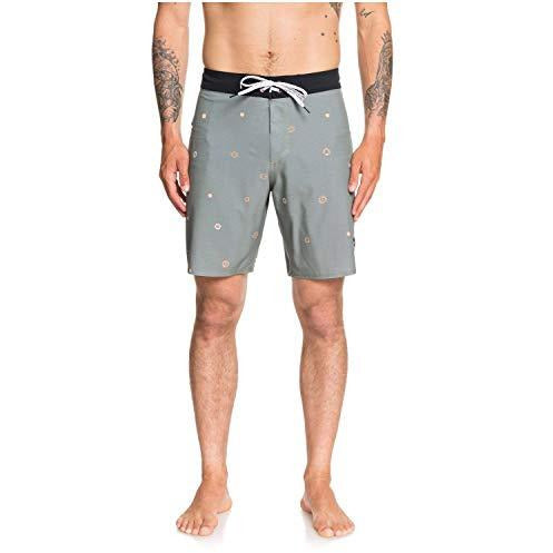 Quiksilver Mens Highline Faded Sun 19 Boardshorts Green 34
