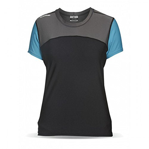Dakine Women's Flow Loose Fit Short Sleeve Rashguard T-Shirt, Black, XS