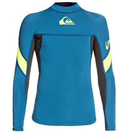 Quiksilver Boys 1Mm Syncro - Long Sleeve Neoprene Surf Top Long Sleeve Neoprene Surf Top Blue 14