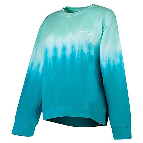 Hurley Womens Double Dip Dye Girlfriend Fleece Crew