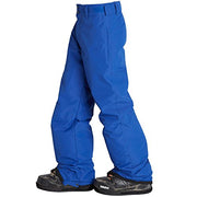 Youth boys snowmobile pants, royal blue with adjustable cuffs