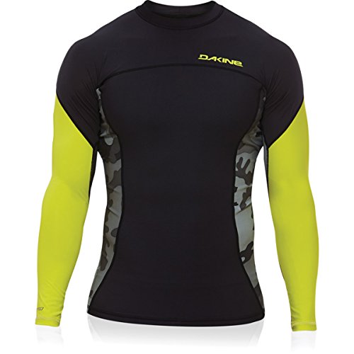 Dakine 08575114 Mens Bushpig L/S (Snug), Citron/Camo-S
