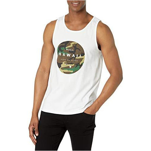 RVCA Men's Short Sleeve Graphic Tank Top Shirt