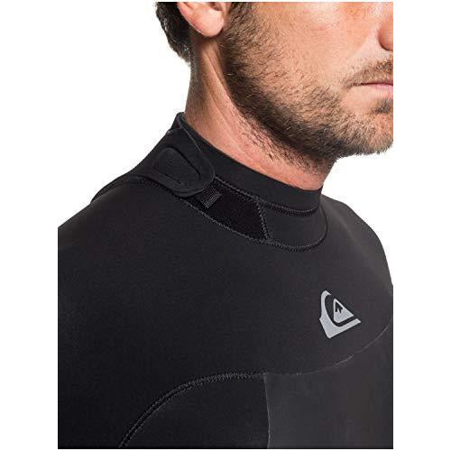 Quiksilver Mens 4/3Mm Syncro - Back Zip GBS Wetsuit for Men Back Zip GBS Wetsuit Black St