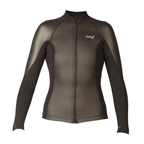 XCEL Women's Axis Smoothskin Front Zip Wetsuit Top 2/1