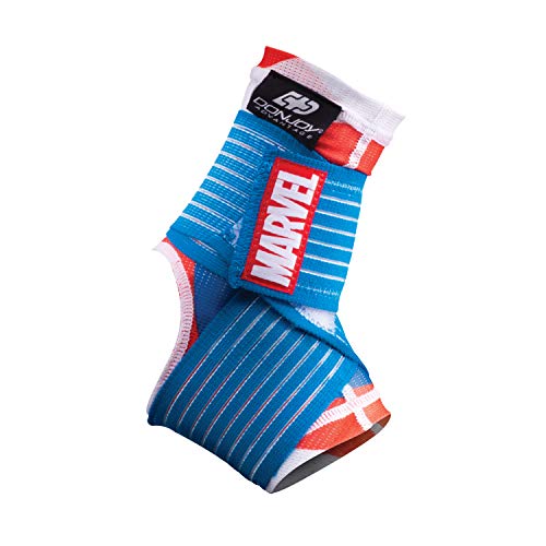 DonJoy Advantage Kids Figure-8 Ankle Support Featuring Marvel Compression Brace for Ankle Injuries Stability Youth Children Running Sports Basketball Soccer Tennis