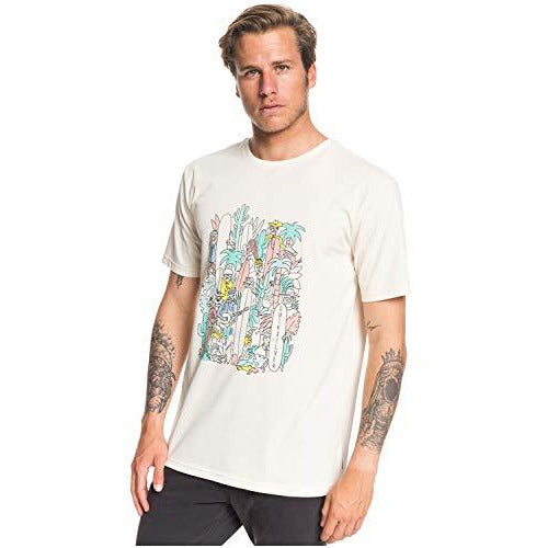 Quiksilver Mens Organic Party Ss Tee White XXL