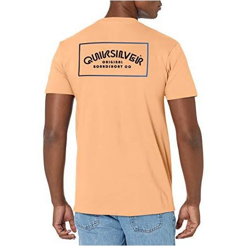 Quiksilver Men's Art Graphic Logo Short Sleeve Tee Shirt
