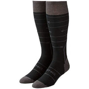 DAKINE men's black thin crew socks, ribbed cuff with cushioned foot