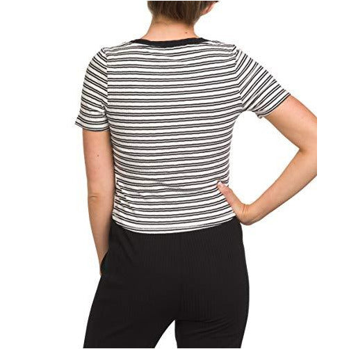 Hurley Womens Rib Short Sleeve Henley