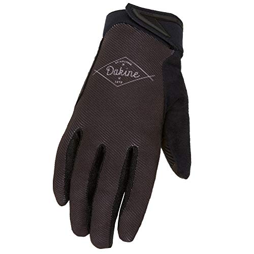 Dakine women's bike gloves, black with textured back and Dakine logo patch