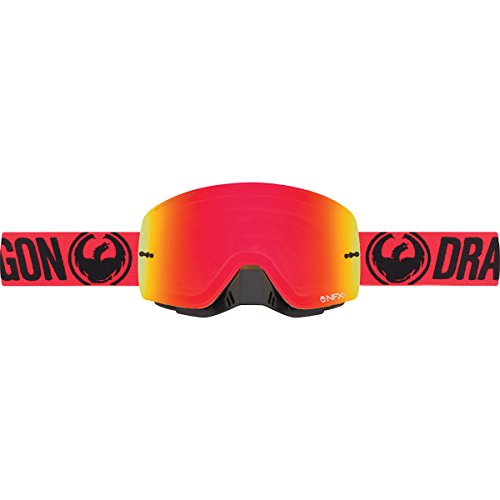 Dragon Alliance Break Red Unisex NFXS Off-Road Motorcycle Goggles Eyewear, Red Ion, Medium Fit