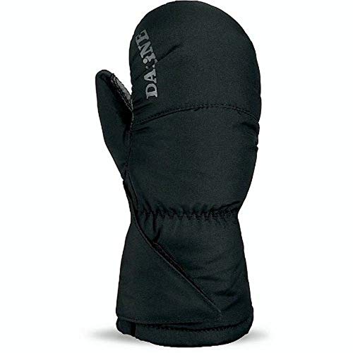 Dakine boys' brat mitt in black, with Dakine logo on back and insulated cuff