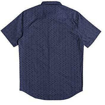 Quiksilver Mens Geo Spot Shirt Ss Short Sleeve Shirt Blue M