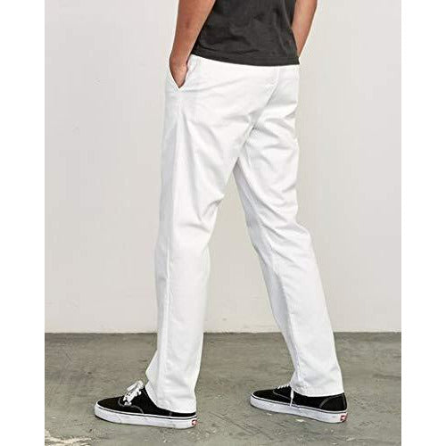 RVCA Sale Weekend Stretch Straight Fit Pant White 40