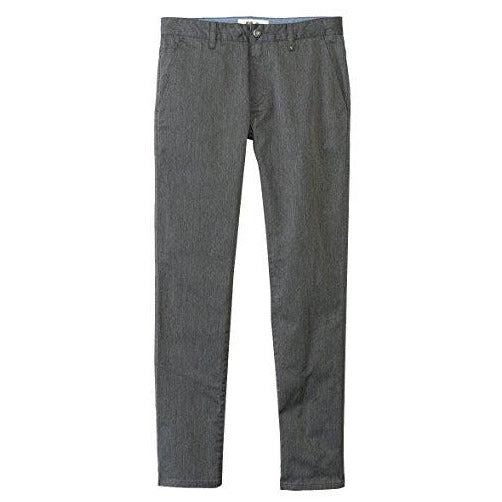 Men's casual straight-leg pants, dark elastic waist and button fly
