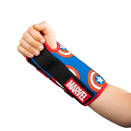 DonJoy Advantage Comfort Wrist Brace for Youth/Kids Featuring Marvels Captain America Marvels Spider-Man to aid sprains strains Support tendonitis Carpal Tunnel