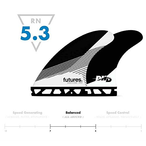 Futures Dhd Medium Honeycomb Fin One Size Black/White