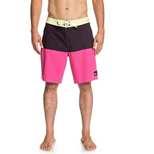 Quiksilver Mens Highline Division Pro 19 Yellow Iris Boardshort Size 40