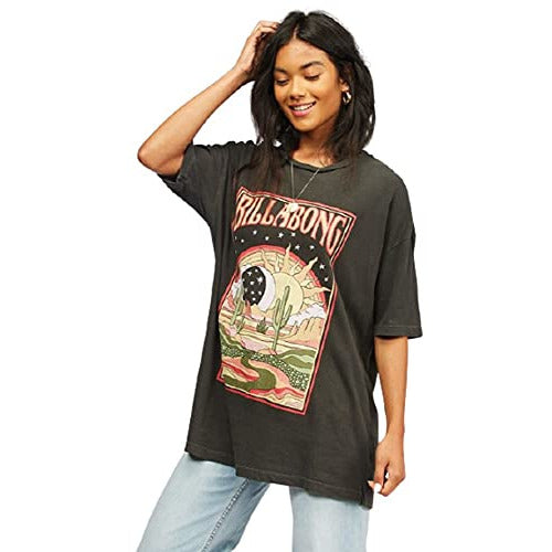 Billabong 100% Cotton Short Sleeve Boy Fit Tee Oversized