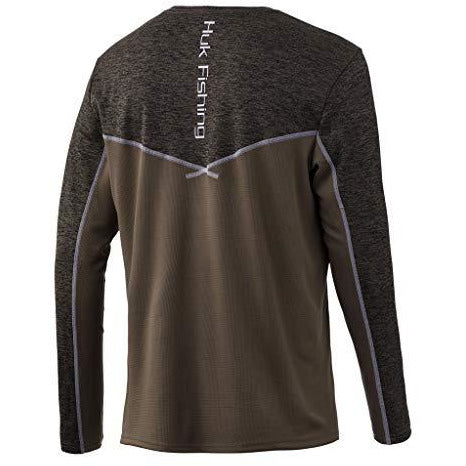 HUK Men's Coldfront Icon X Long Sleeve | Wind & Water Resistant Shirt