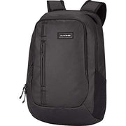 DAKINE Network 30L backpack in dark fabric, front pocket and padded shoulder straps