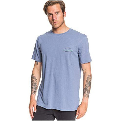 Quiksilver Mens Rule of Thumb Ss Tee Blue L