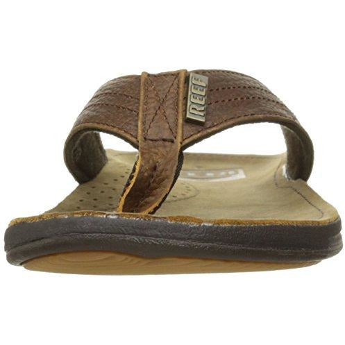 REEF Men's Sandals J-Bay III | Premium Full Grain Mens Leather Sandals for Instant Comfort