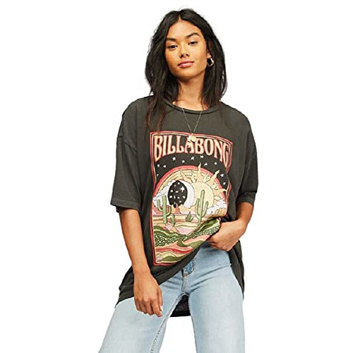 Billabong 100% Cotton Short Sleeve Boy Fit Tee Oversized