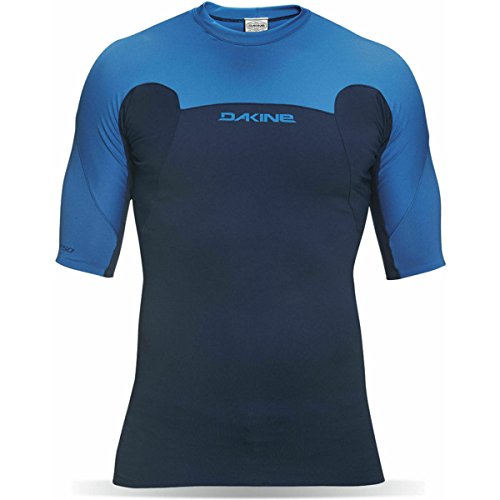 Dakine Men's Covert Snug Fit Short Sleeve Rashguard T-Shirt, Midnight, S